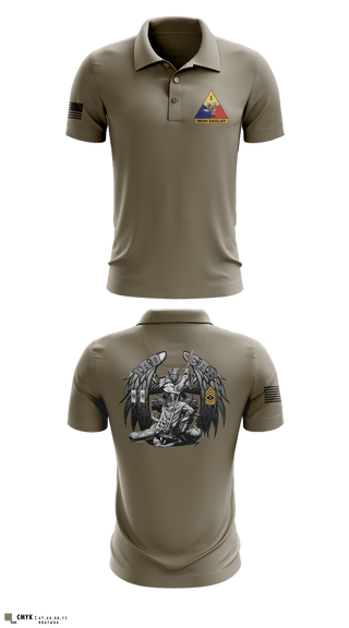 Short Sleeve Performance Polo, HHC BDE, 1AD CAB, Army, Teamtime, Team time, sublimation, custom sports apparel, team uniforms, spirit wear, spiritwear, sports uniforms, custom shirts, team store, custom team store, fundraiser sports, apparel fundraiser
