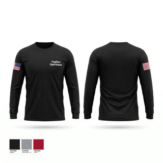 Long Sleeve Performance Shirt, Fugitive Operations, Police, Teamtime, Team time, sublimation, custom sports apparel, team uniforms, spirit wear, spiritwear, sports uniforms, custom shirts, team store, custom team store, fundraiser sports, apparel fundraiser