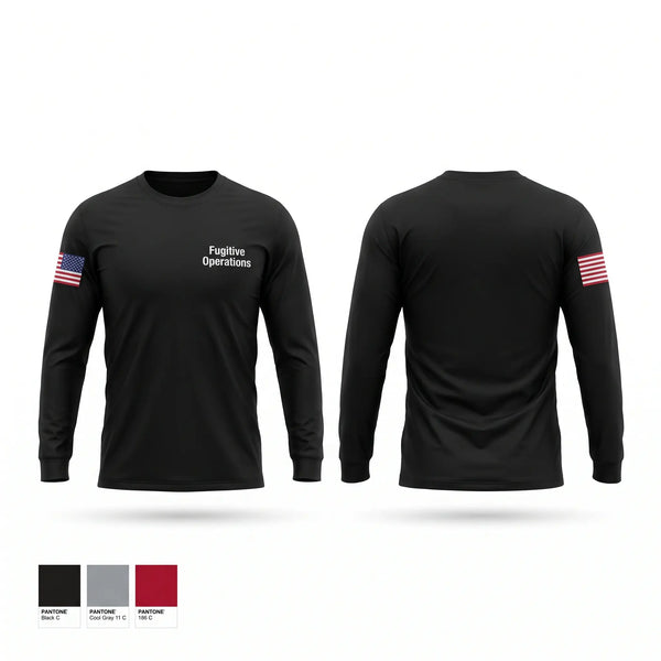 Long Sleeve Performance Shirt, Fugitive Operations, Police, Teamtime, Team time, sublimation, custom sports apparel, team uniforms, spirit wear, spiritwear, sports uniforms, custom shirts, team store, custom team store, fundraiser sports, apparel fundraiser