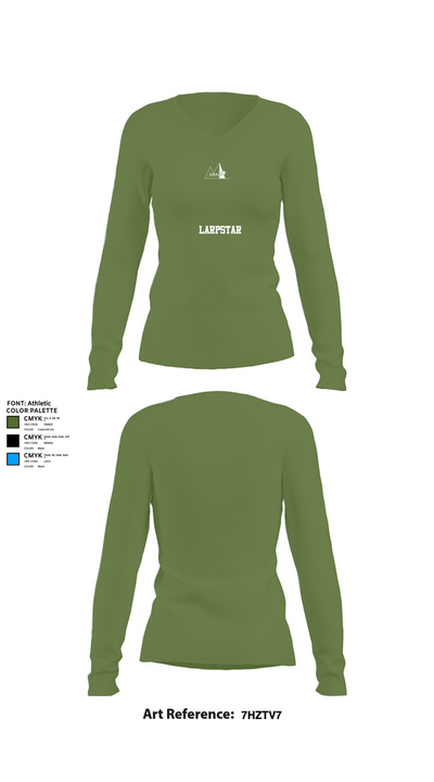 LARPstar 38068148 Women's Long Sleeve V-neck Shirt - 42