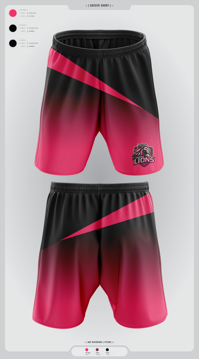 Fairfax Lions 7136956 Mens Soccer Shorts - 2