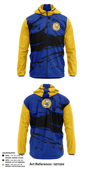 Windbreaker, Mae Jemison Track and Field, Track & Field, Teamtime, Team time, sublimation, custom sports apparel, team uniforms, spirit wear, spiritwear, sports uniforms, custom shirts, team store, custom team store, fundraiser sports, apparel fundraiser