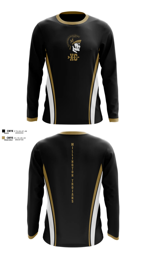 Long Sleeve Performance Shirt, Millington Central High School Cross Country, Cross Country, Teamtime, Team time, sublimation, custom sports apparel, team uniforms, spirit wear, spiritwear, sports uniforms, custom shirts, team store, custom team store, fundraiser sports, apparel fundraiser
