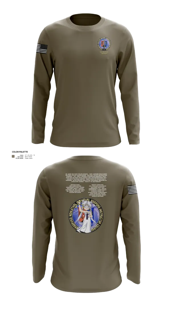 Long Sleeve Performance Shirt, Fort Leonard Wood Basic Military Police Schoolhouse Instructors & Faculty, , Teamtime, Team time, sublimation, custom sports apparel, team uniforms, spirit wear, spiritwear, sports uniforms, custom shirts, team store, custom team store, fundraiser sports, apparel fundraiser