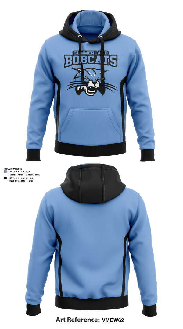 Hoodie, Summerland Bobcats, Women's Basketball, Teamtime, Team time, sublimation, custom sports apparel, team uniforms, spirit wear, spiritwear, sports uniforms, custom shirts, team store, custom team store, fundraiser sports, apparel fundraiser