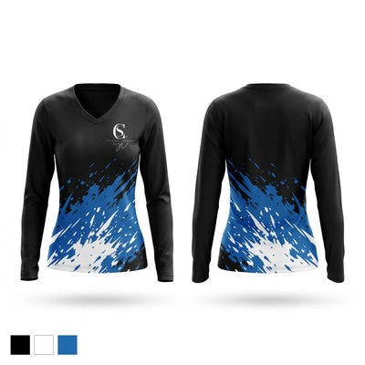 Stephen Cochran Women's Long Sleeve V-neck Shirt - 1