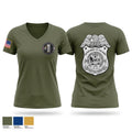 USFK PSD Women's Short Sleeve V-neck Shirt - 1