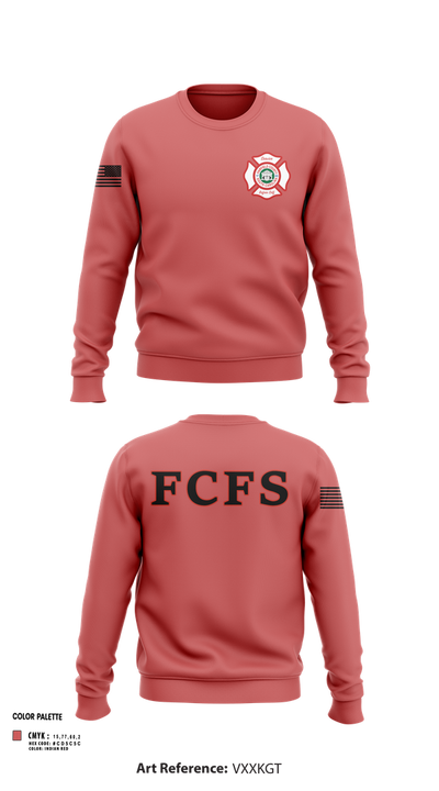 Fairfield County Fire Service 95108928 Crew Neck Sweatshirt - 103