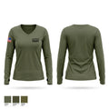 Lee County SWAT Women's Long Sleeve V-neck Shirt - 1