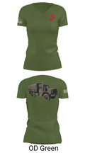 H&S Battalion HQ CO Station Motor T 63932738 Women's Short Sleeve V-neck Shirt - 48