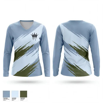 No Sympathy Fight Team 94169157 Women's Long Sleeve V-neck Shirt - 1