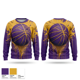 Crew Neck Sweatshirt, Escalon Cougars, Men's Basketball, Teamtime, Team time, sublimation, custom sports apparel, team uniforms, spirit wear, spiritwear, sports uniforms, custom shirts, team store, custom team store, fundraiser sports, apparel fundraiser