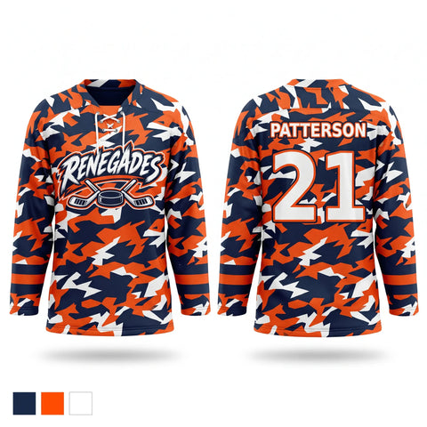 Hockey Jersey, Renegades, Ice Hockey, Teamtime, Team time, sublimation, custom sports apparel, team uniforms, spirit wear, spiritwear, sports uniforms, custom shirts, team store, custom team store, fundraiser sports, apparel fundraiser