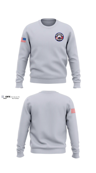 Crew Neck Sweatshirt, Westmoreland PD, Police, Teamtime, Team time, sublimation, custom sports apparel, team uniforms, spirit wear, spiritwear, sports uniforms, custom shirts, team store, custom team store, fundraiser sports, apparel fundraiser