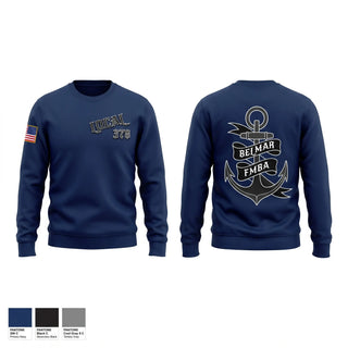 Crew Neck Sweatshirt, Belmar Ems 378, EMS/EMT, Teamtime, Team time, sublimation, custom sports apparel, team uniforms, spirit wear, spiritwear, sports uniforms, custom shirts, team store, custom team store, fundraiser sports, apparel fundraiser