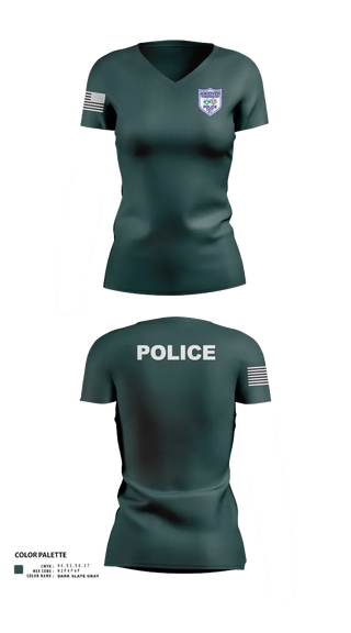 Womens Short Sleeve Vneck Shirt, Andover Township Police Department, , Teamtime, Team time, sublimation, custom sports apparel, team uniforms, spirit wear, spiritwear, sports uniforms, custom shirts, team store, custom team store, fundraiser sports, apparel fundraiser