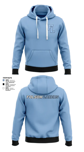 Hoodie, Folsom Lakers, Baseball, Teamtime, Team time, sublimation, custom sports apparel, team uniforms, spirit wear, spiritwear, sports uniforms, custom shirts, team store, custom team store, fundraiser sports, apparel fundraiser