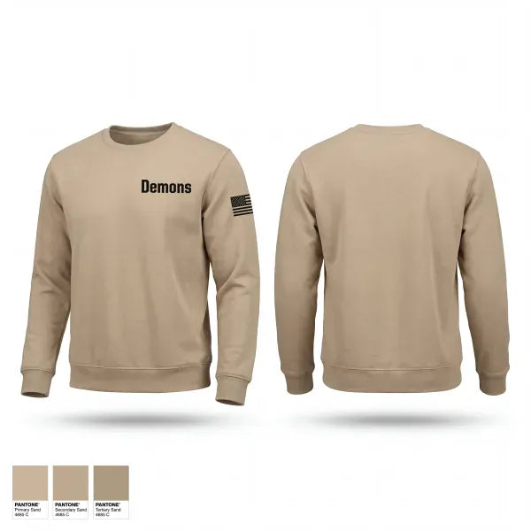 Crew Neck Sweatshirt, Demons, Marines, Teamtime, Team time, sublimation, custom sports apparel, team uniforms, spirit wear, spiritwear, sports uniforms, custom shirts, team store, custom team store, fundraiser sports, apparel fundraiser
