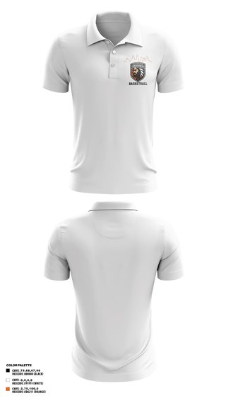 Short Sleeve Performance Polo, The Philadelphia Tomahawks, Men's Basketball, Teamtime, Team time, sublimation, custom sports apparel, team uniforms, spirit wear, spiritwear, sports uniforms, custom shirts, team store, custom team store, fundraiser sports, apparel fundraiser