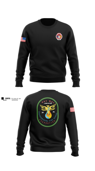 Crew Neck Sweatshirt, Haz Mat 2 Environmental Fire Rescue Company, Fire Department, Teamtime, Team time, sublimation, custom sports apparel, team uniforms, spirit wear, spiritwear, sports uniforms, custom shirts, team store, custom team store, fundraiser sports, apparel fundraiser
