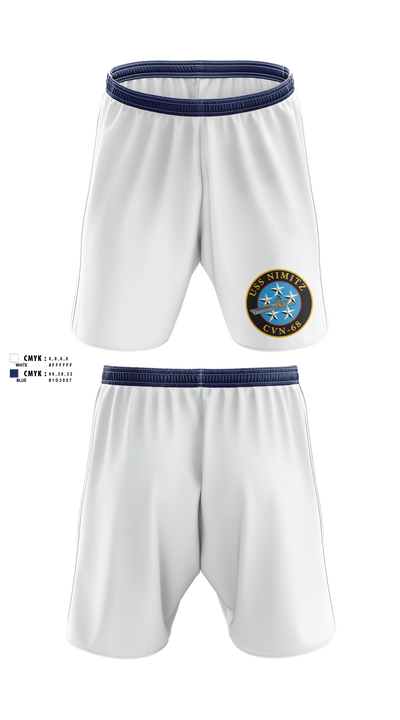 USS NIMITZ Athletic Shorts With Pockets - 2