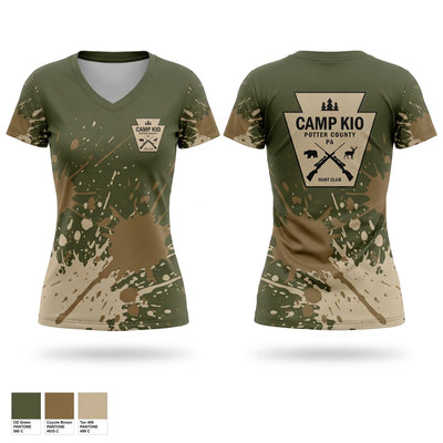 Camp Kio Women's Short Sleeve V-neck Shirt - 1