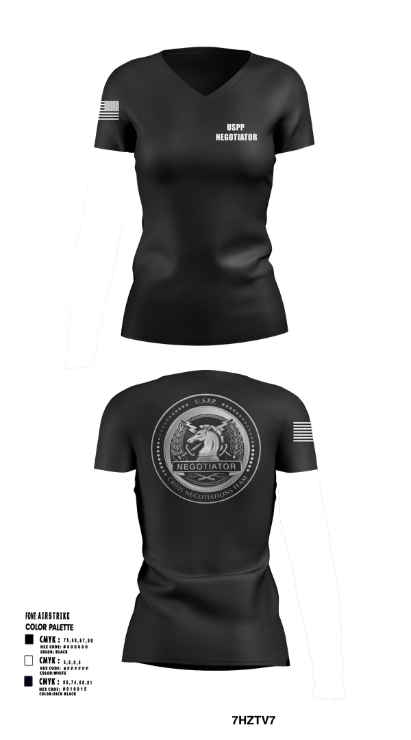 Womens Short Sleeve Vneck Shirt, Crisis Negotiations Team, , Teamtime, Team time, sublimation, custom sports apparel, team uniforms, spirit wear, spiritwear, sports uniforms, custom shirts, team store, custom team store, fundraiser sports, apparel fundraiser