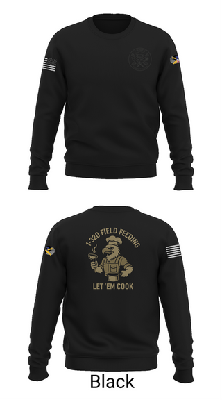 Crew Neck Sweatshirt, 1-320th, , Teamtime, Team time, sublimation, custom sports apparel, team uniforms, spirit wear, spiritwear, sports uniforms, custom shirts, team store, custom team store, fundraiser sports, apparel fundraiser