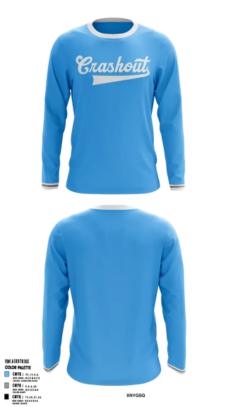 Long Sleeve Performance Shirt, Crashout Baseball, Baseball, Teamtime, Team time, sublimation, custom sports apparel, team uniforms, spirit wear, spiritwear, sports uniforms, custom shirts, team store, custom team store, fundraiser sports, apparel fundraiser