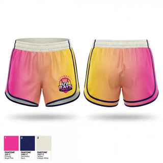 Womens Shorts, UV Rays, Softball, Teamtime, Team time, sublimation, custom sports apparel, team uniforms, spirit wear, spiritwear, sports uniforms, custom shirts, team store, custom team store, fundraiser sports, apparel fundraiser