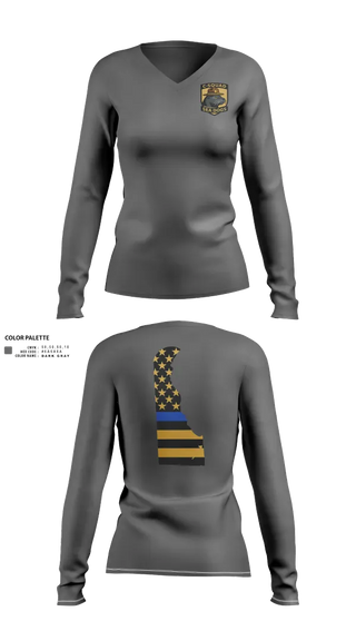 Womens Long Sleeve Vneck Shirt, C-Squad, Police, Teamtime, Team time, sublimation, custom sports apparel, team uniforms, spirit wear, spiritwear, sports uniforms, custom shirts, team store, custom team store, fundraiser sports, apparel fundraiser