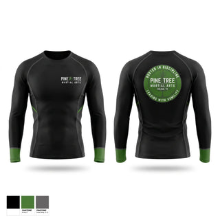 Long Sleeve Rash Guard Shirt, Pine Tree Martial Arts, , Teamtime, Team time, sublimation, custom sports apparel, team uniforms, spirit wear, spiritwear, sports uniforms, custom shirts, team store, custom team store, fundraiser sports, apparel fundraiser