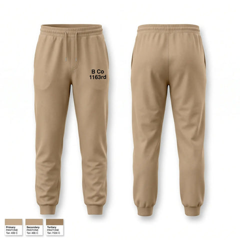 Sweatpants, B Co 1-163rd, National Guard, Teamtime, Team time, sublimation, custom sports apparel, team uniforms, spirit wear, spiritwear, sports uniforms, custom shirts, team store, custom team store, fundraiser sports, apparel fundraiser