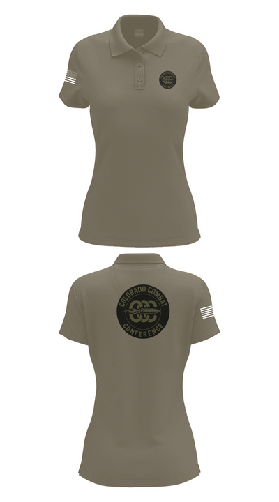 Colorado Combat Conference 90728248 Women's Short Sleeve Performance Polo  - 71