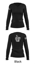 2505 EDET 56797799 Women's Long Sleeve V-neck Shirt - 37