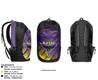 Gear Bag, Sewanhaka Ravens Soccer, Men's Soccer, Teamtime, Team time, sublimation, custom sports apparel, team uniforms, spirit wear, spiritwear, sports uniforms, custom shirts, team store, custom team store, fundraiser sports, apparel fundraiser