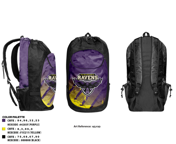 Gear Bag, Sewanhaka Ravens Soccer, Men's Soccer, Teamtime, Team time, sublimation, custom sports apparel, team uniforms, spirit wear, spiritwear, sports uniforms, custom shirts, team store, custom team store, fundraiser sports, apparel fundraiser