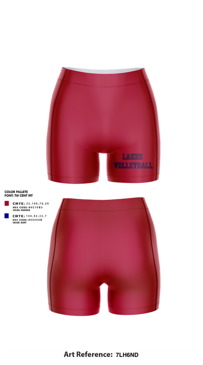 Lakes Volleyball 18703267 Women's Shorts - 1