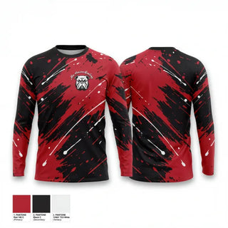 Long Sleeve Performance Shirt, New Horizon Academy Bulldogs, Men's Basketball, Teamtime, Team time, sublimation, custom sports apparel, team uniforms, spirit wear, spiritwear, sports uniforms, custom shirts, team store, custom team store, fundraiser sports, apparel fundraiser