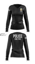 Lone Tree Police Department Women's Long Sleeve V-neck Shirt - 21
