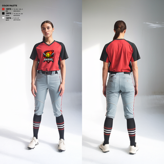Womens Short Sleeve Vneck Shirt, Raiders, Softball, Teamtime, Team time, sublimation, custom sports apparel, team uniforms, spirit wear, spiritwear, sports uniforms, custom shirts, team store, custom team store, fundraiser sports, apparel fundraiser
