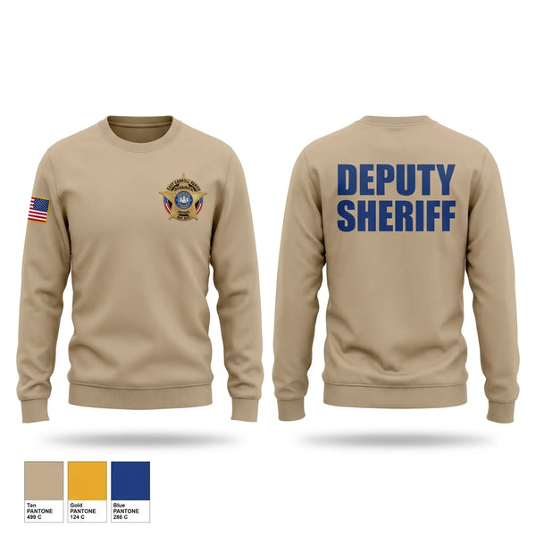 Crew Neck Sweatshirt, ECSO DEPUTY, Police, Teamtime, Team time, sublimation, custom sports apparel, team uniforms, spirit wear, spiritwear, sports uniforms, custom shirts, team store, custom team store, fundraiser sports, apparel fundraiser