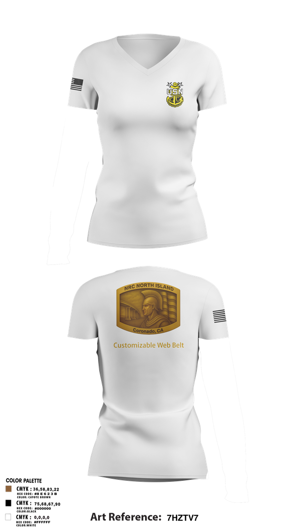 Womens Short Sleeve Vneck Shirt, NRC NORTH ISLAND, Navy, Teamtime, Team time, sublimation, custom sports apparel, team uniforms, spirit wear, spiritwear, sports uniforms, custom shirts, team store, custom team store, fundraiser sports, apparel fundraiser