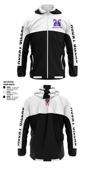 Windbreaker, Mount Gilead High School Wrestling, Wrestling, Teamtime, Team time, sublimation, custom sports apparel, team uniforms, spirit wear, spiritwear, sports uniforms, custom shirts, team store, custom team store, fundraiser sports, apparel fundraiser