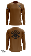 1-487 Alpha Battery Field Artillery 76491504 Long Sleeve Performance Shirt - 22