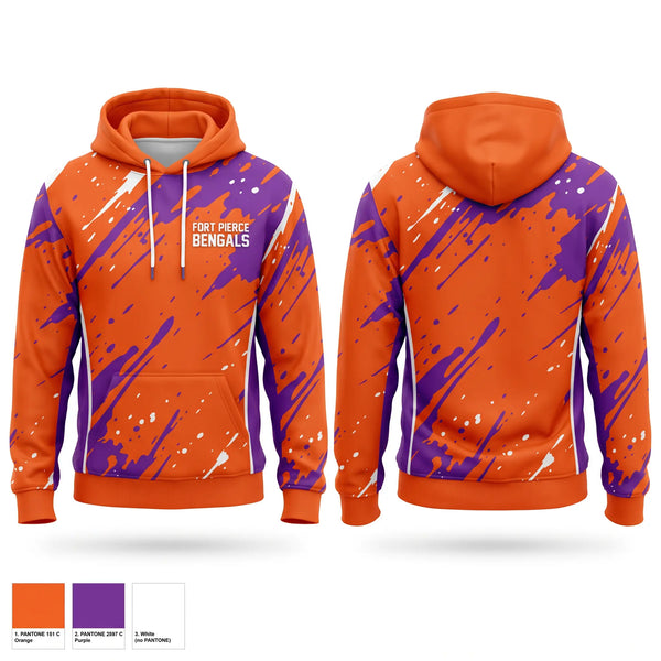 Hoodie, Fort Pierce Bengals, , Teamtime, Team time, sublimation, custom sports apparel, team uniforms, spirit wear, spiritwear, sports uniforms, custom shirts, team store, custom team store, fundraiser sports, apparel fundraiser