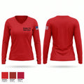Gladwin Fire Department Women's Long Sleeve V-neck Shirt - 1