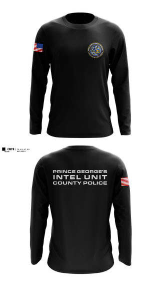 Long Sleeve Performance Shirt, Prince George's County Police Homeland Security Intelligence Unit, Police, Teamtime, Team time, sublimation, custom sports apparel, team uniforms, spirit wear, spiritwear, sports uniforms, custom shirts, team store, custom team store, fundraiser sports, apparel fundraiser