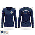 Las Vegas fire and rescue Women's Long Sleeve V-neck Shirt - 1