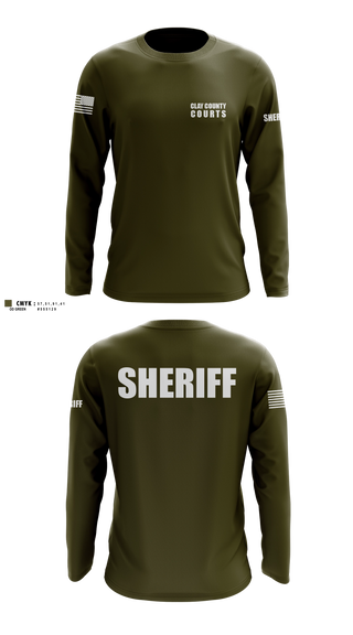 Long Sleeve Performance Shirt, Clay County Courts, Police, Teamtime, Team time, sublimation, custom sports apparel, team uniforms, spirit wear, spiritwear, sports uniforms, custom shirts, team store, custom team store, fundraiser sports, apparel fundraiser